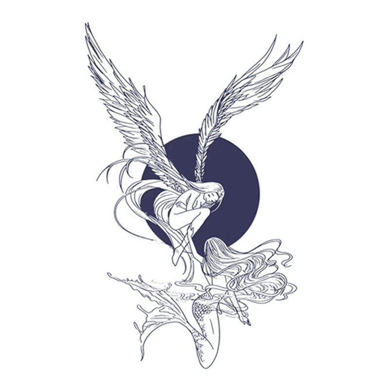 Ocean Angel Tattoos