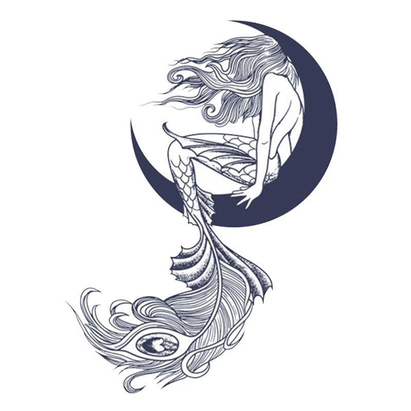 Midnight Mermaid Tattoos