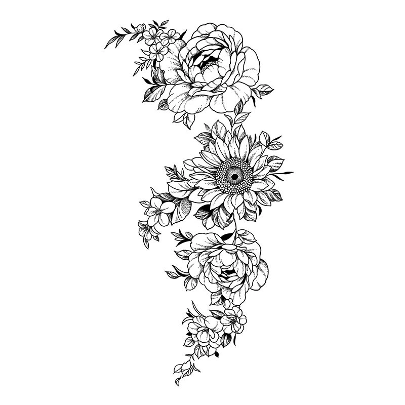 Floral Symphony Tattoos