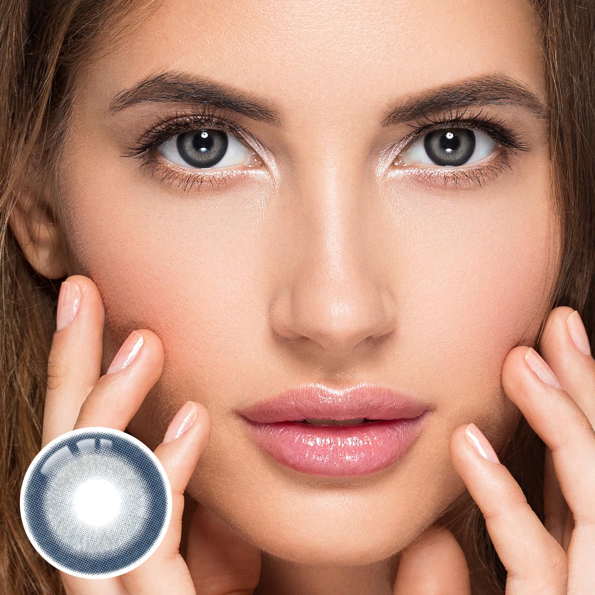 Eclipse Blue Yearly Contact Lenses