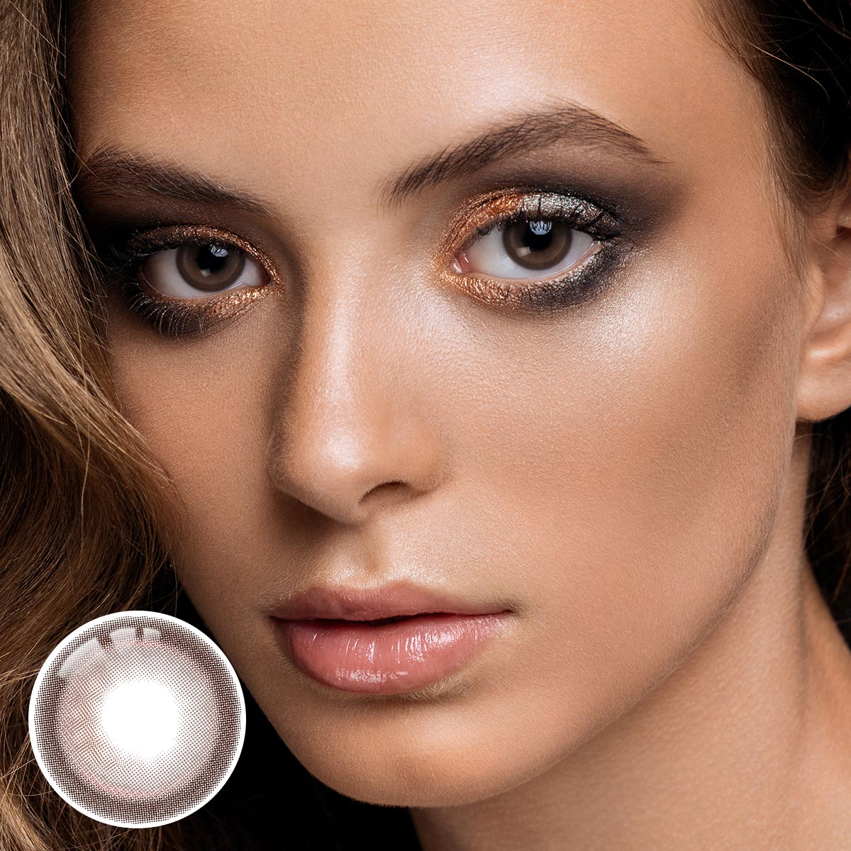 Luster Brown Yearly Contact Lenses