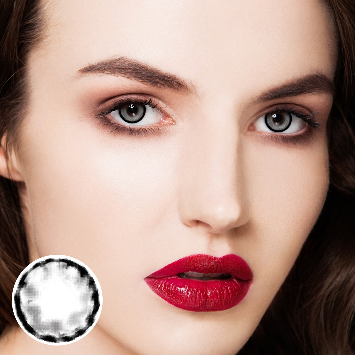 Bibab Gray Yearly Contact Lenses