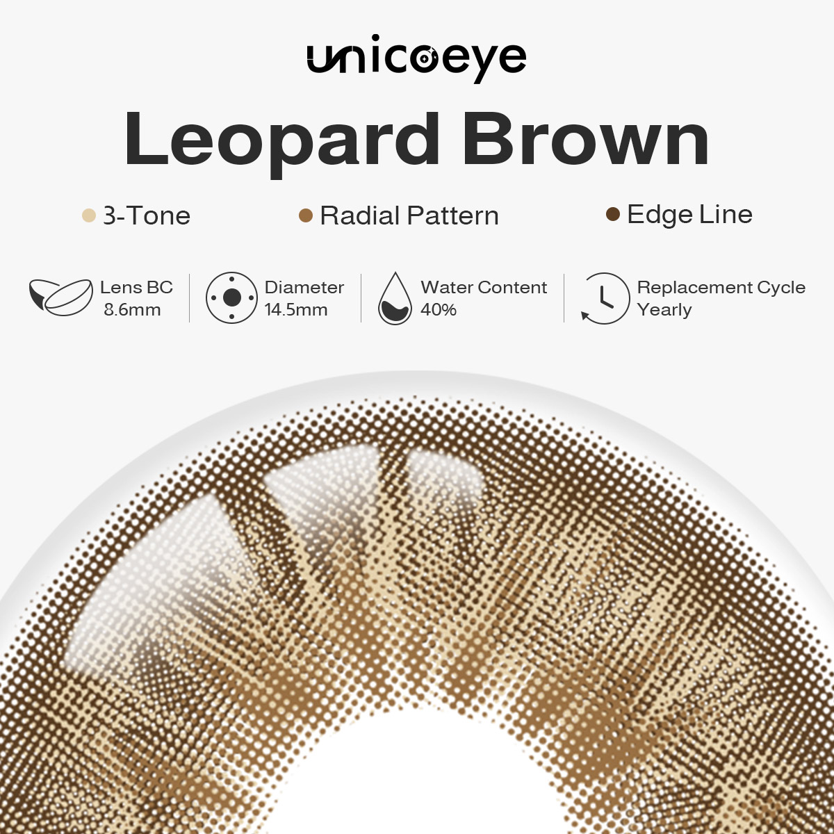 Leopard Brown Yearly Contact Lenses