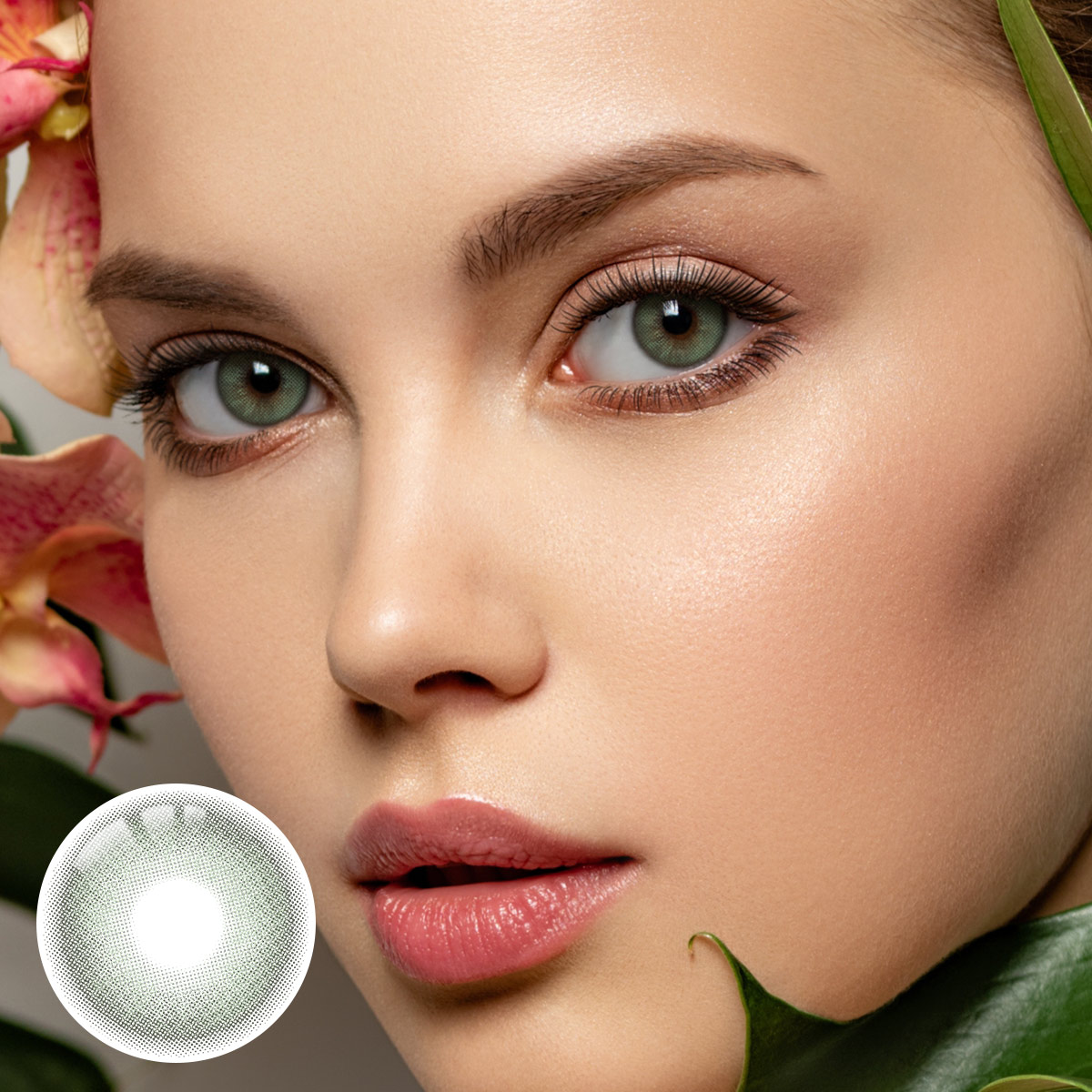 Lailen Green Prescription Yearly Contact Lenses