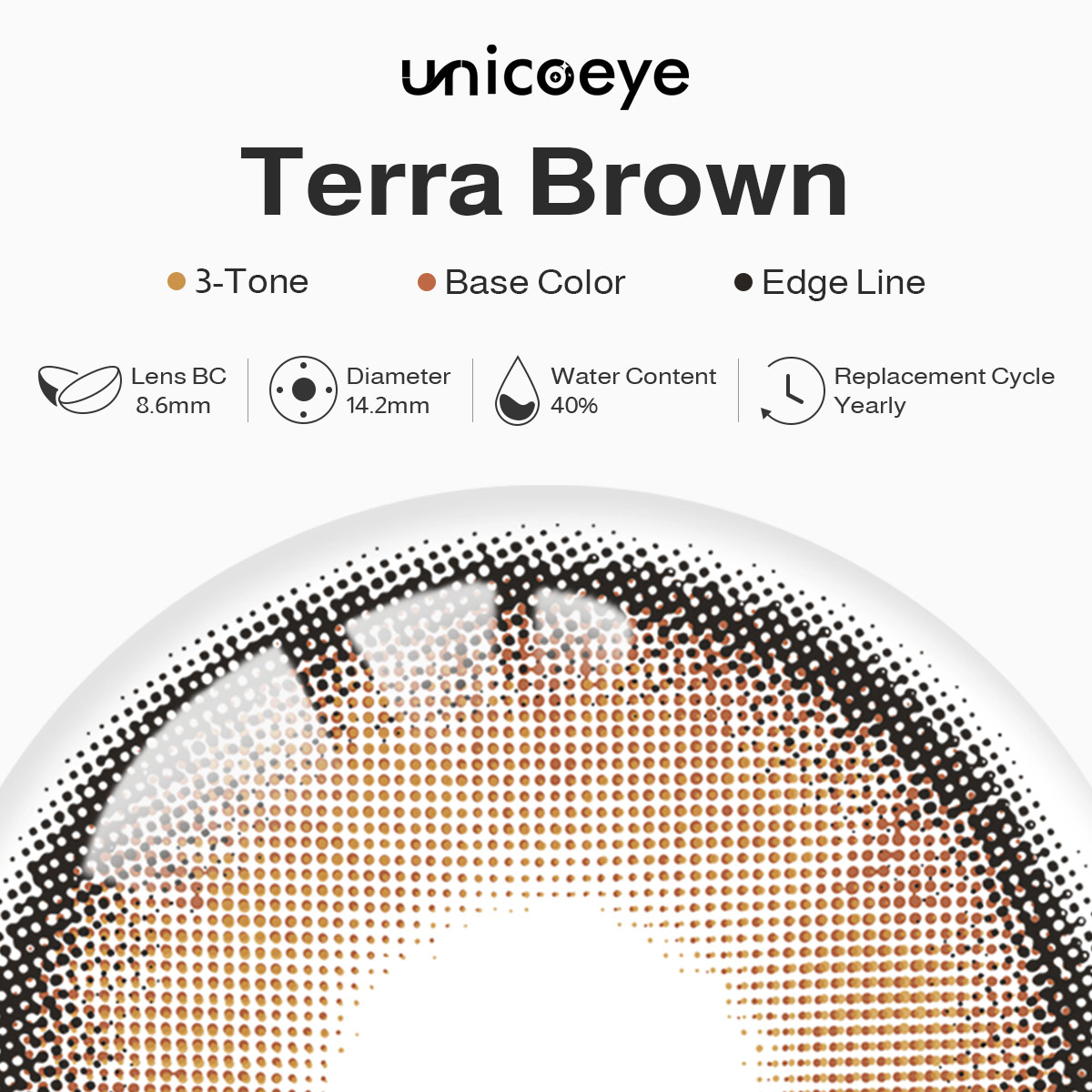 Terra Brown Yearly Contact Lenses