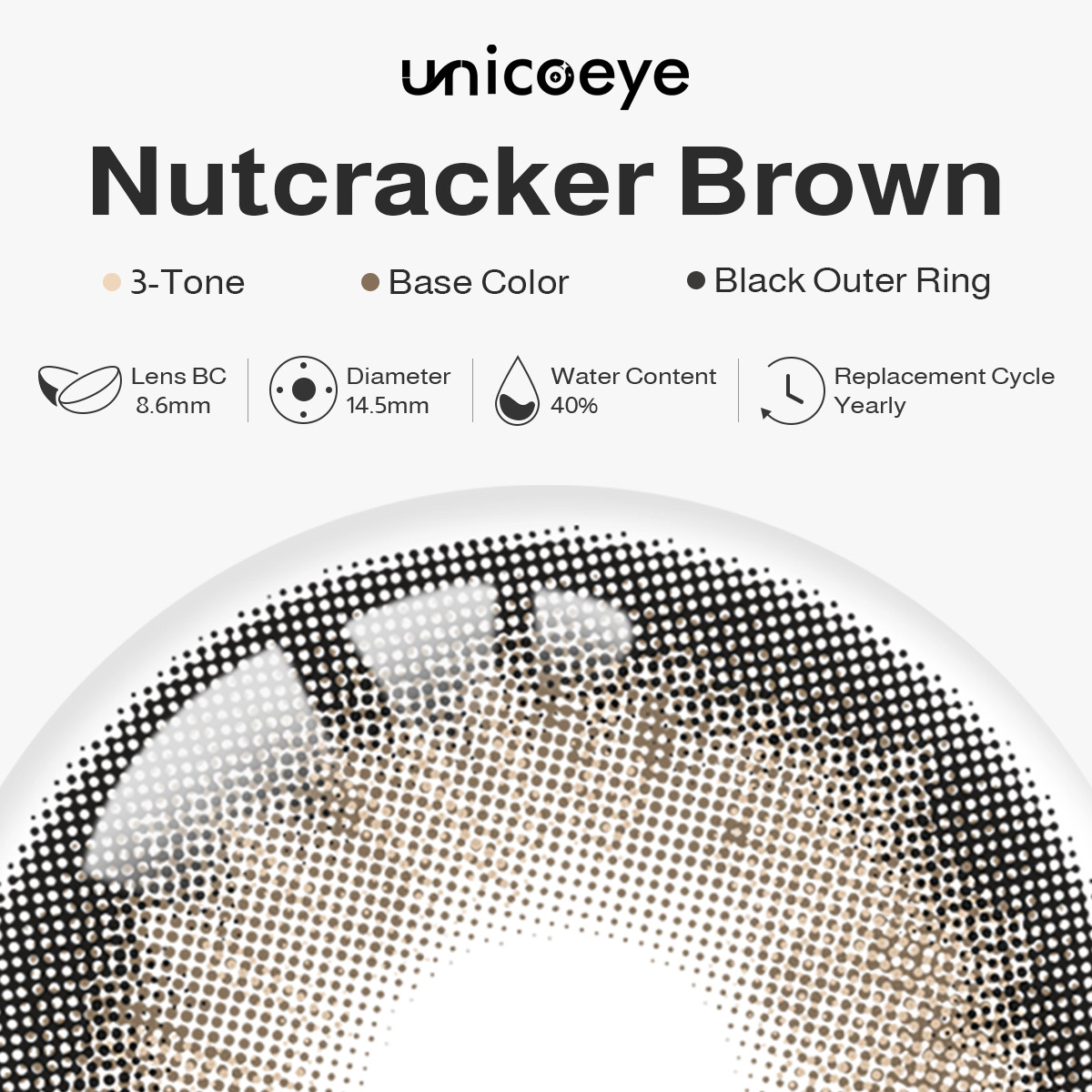 Nutcracker Brown Yearly Contact Lenses