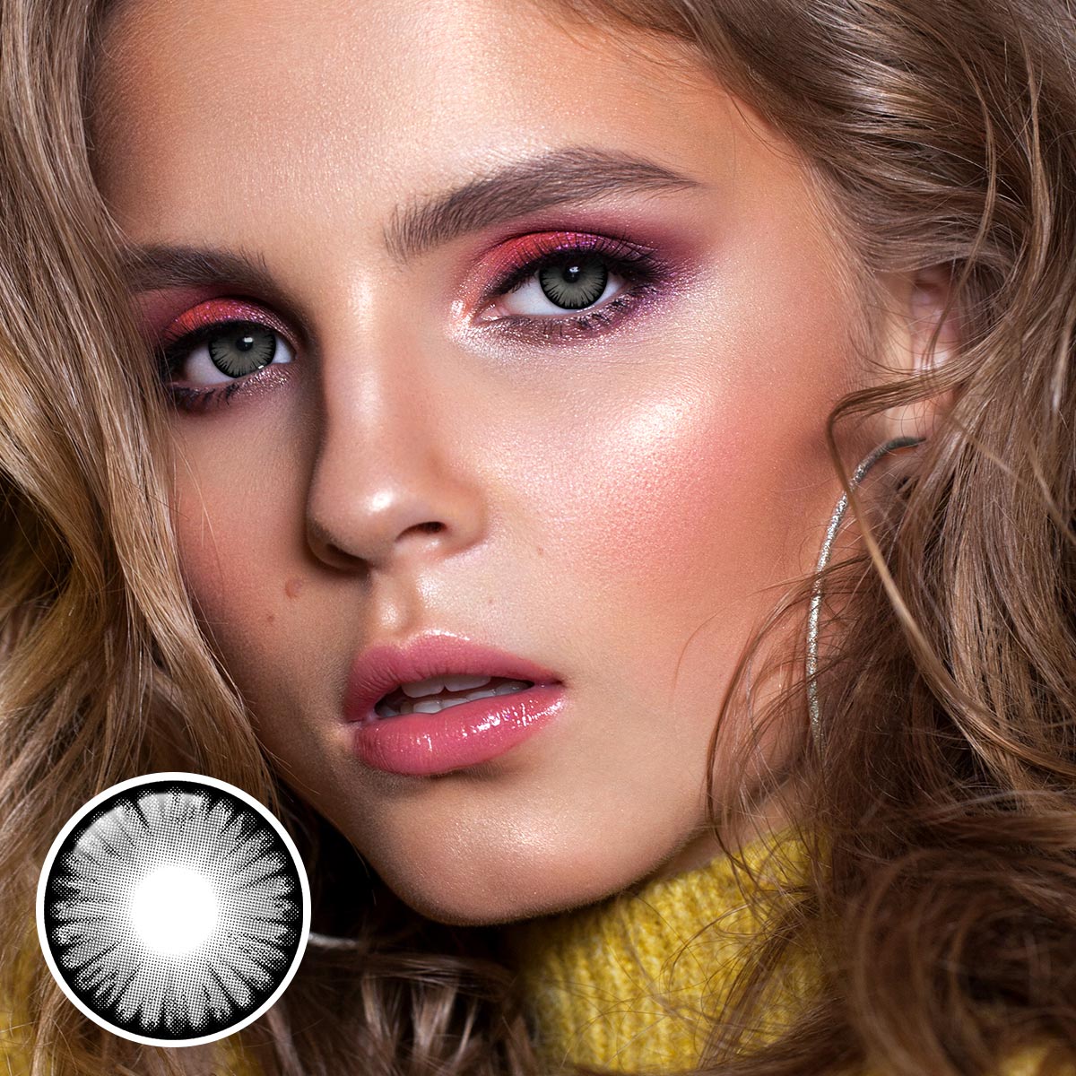 Agarwood Gray Yearly Contact Lenses