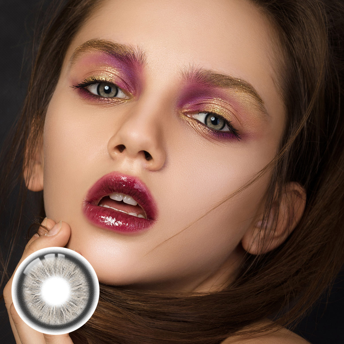 Jellyfish Gray Prescription Yearly Contact Lenses