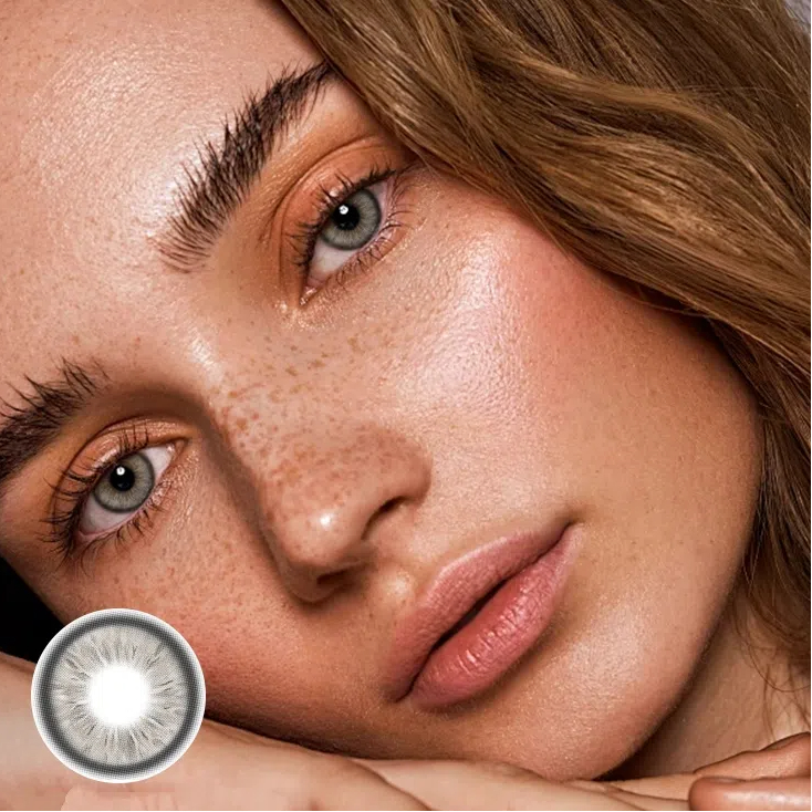 Jellyfish Gray Prescription Yearly Contact Lenses