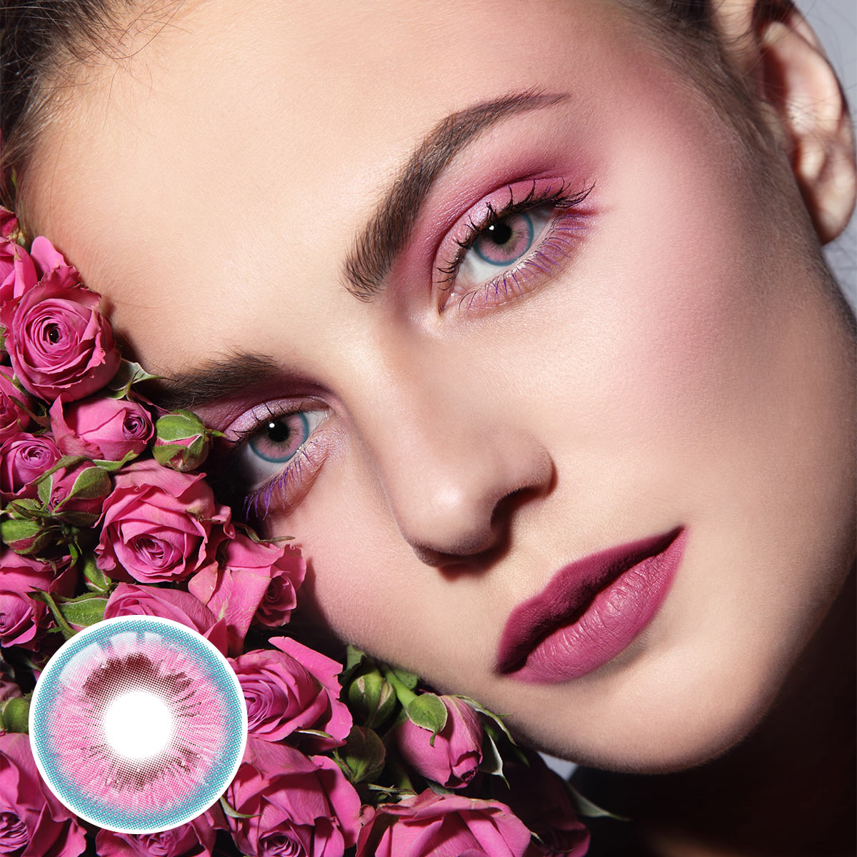 Wing Pink Prescription Yearly Contact Lenses