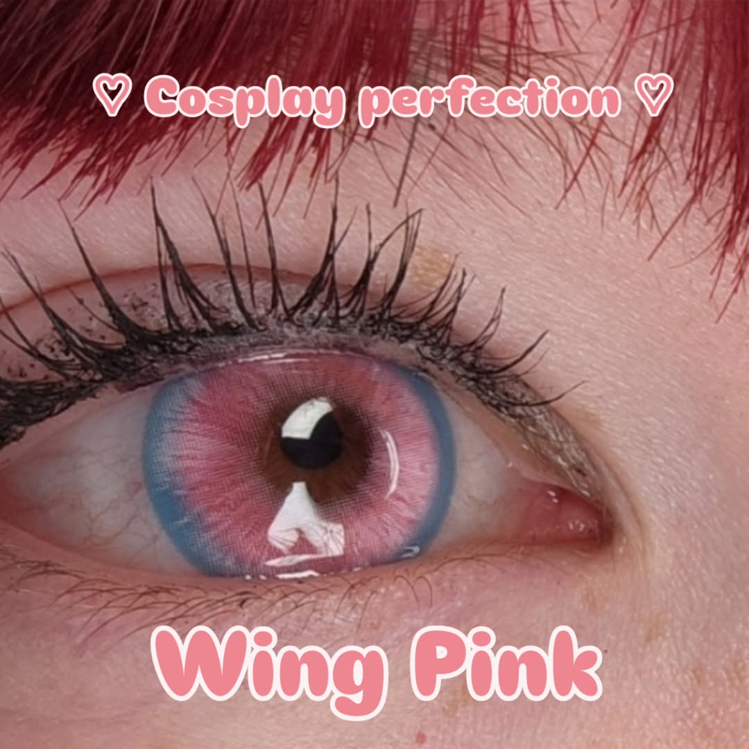 Wing Pink Prescription Yearly Contact Lenses