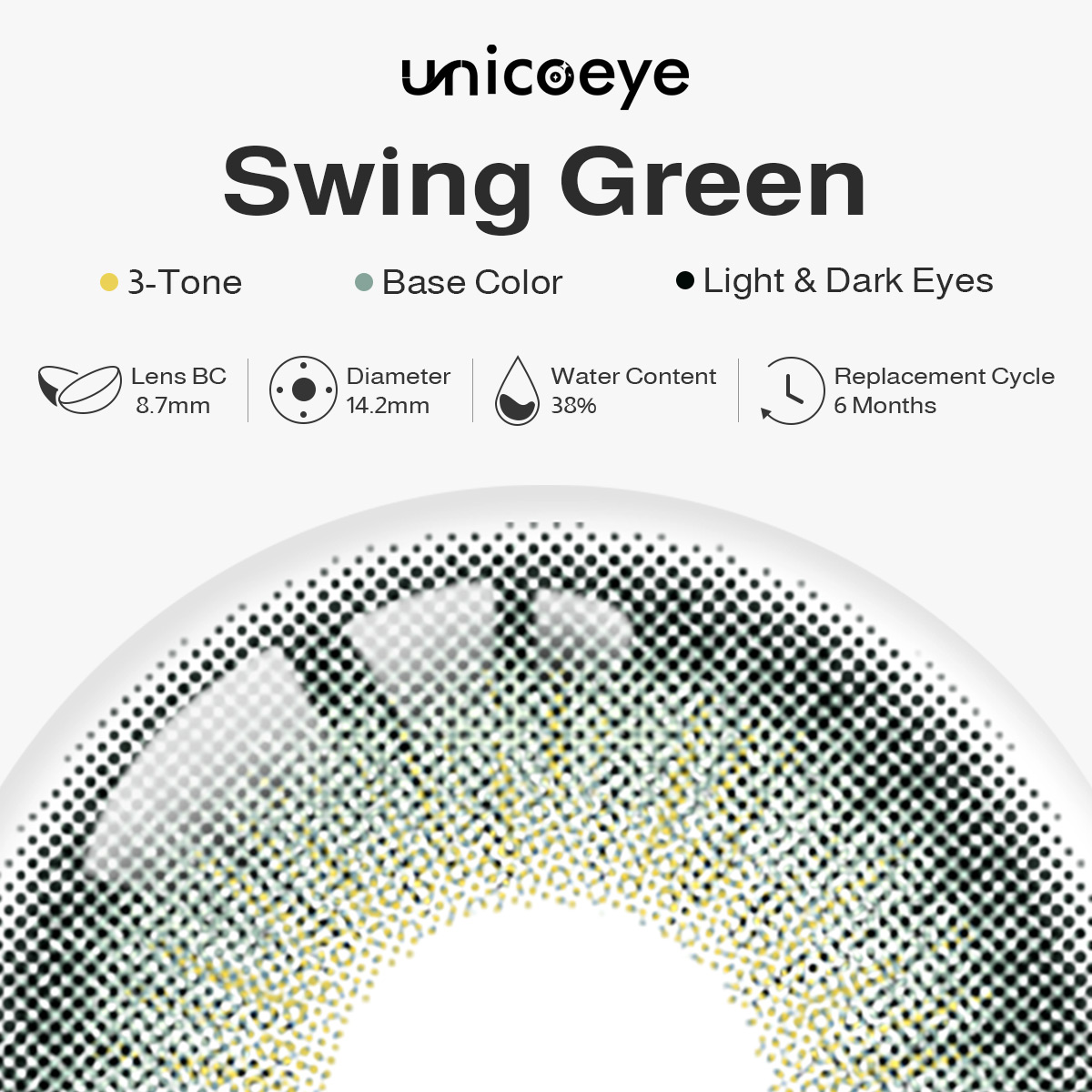 Swing Green 6 Months Contact Lenses