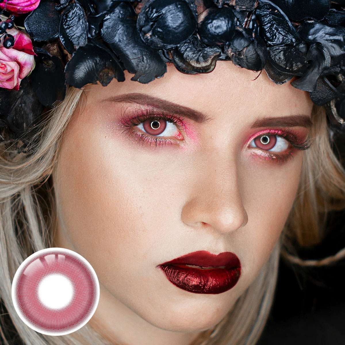 Candy Pink Costume 6 Months Contact Lenses | 2 Pcs