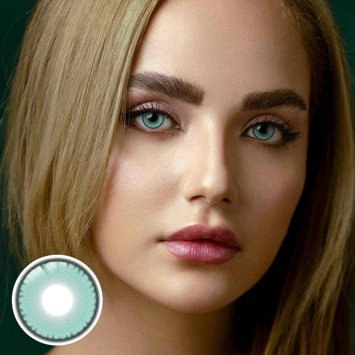 Peacock Green 6 Months Contact Lenses | 2 Pcs