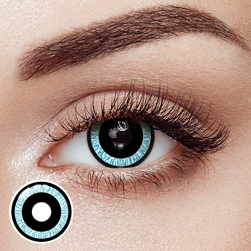 Eagle Nebula Blue Costume Yearly Contact Lenses