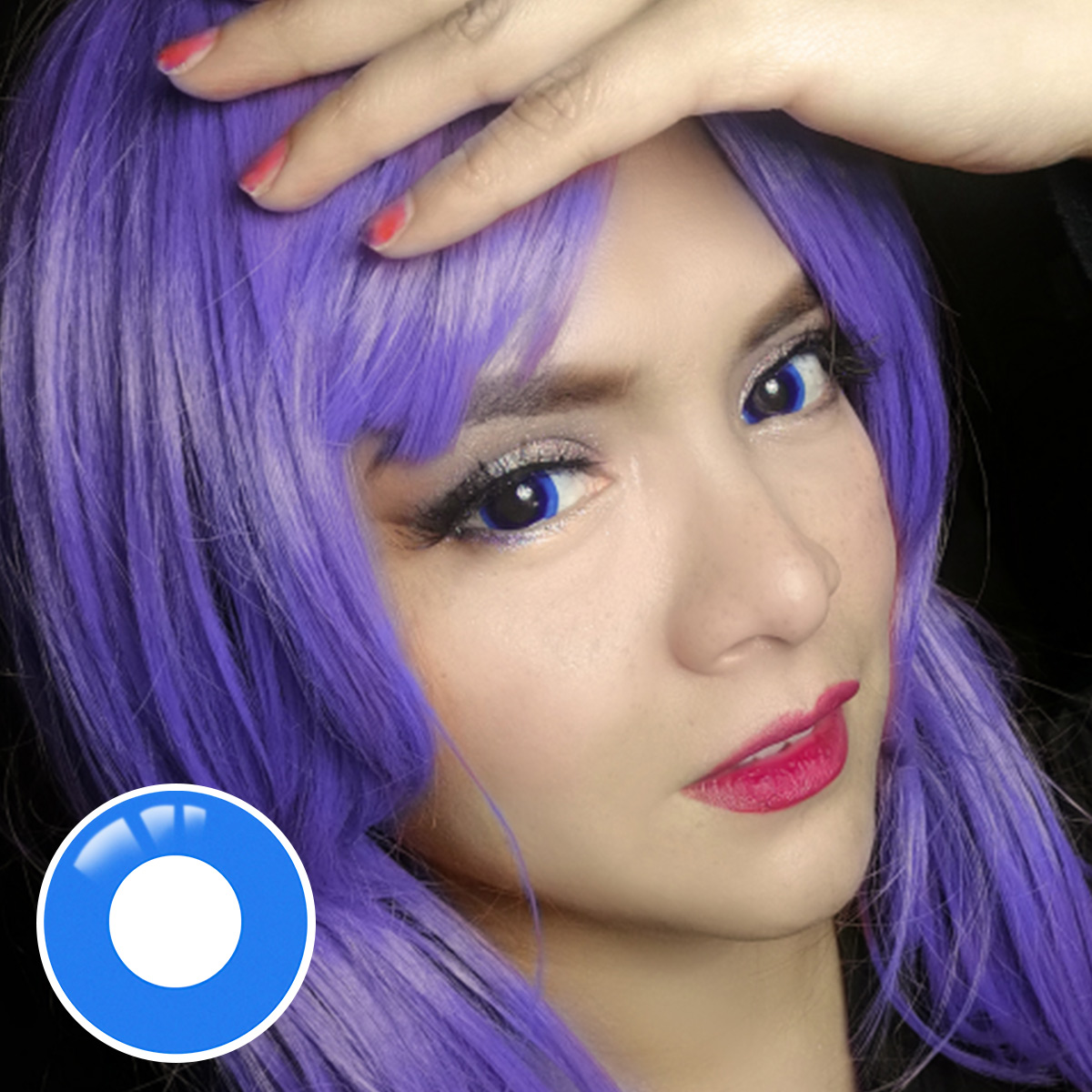 Pure Blue Costume Yearly Contact Lenses