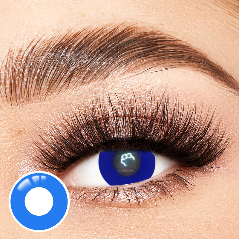 Pure Blue Costume Yearly Contact Lenses