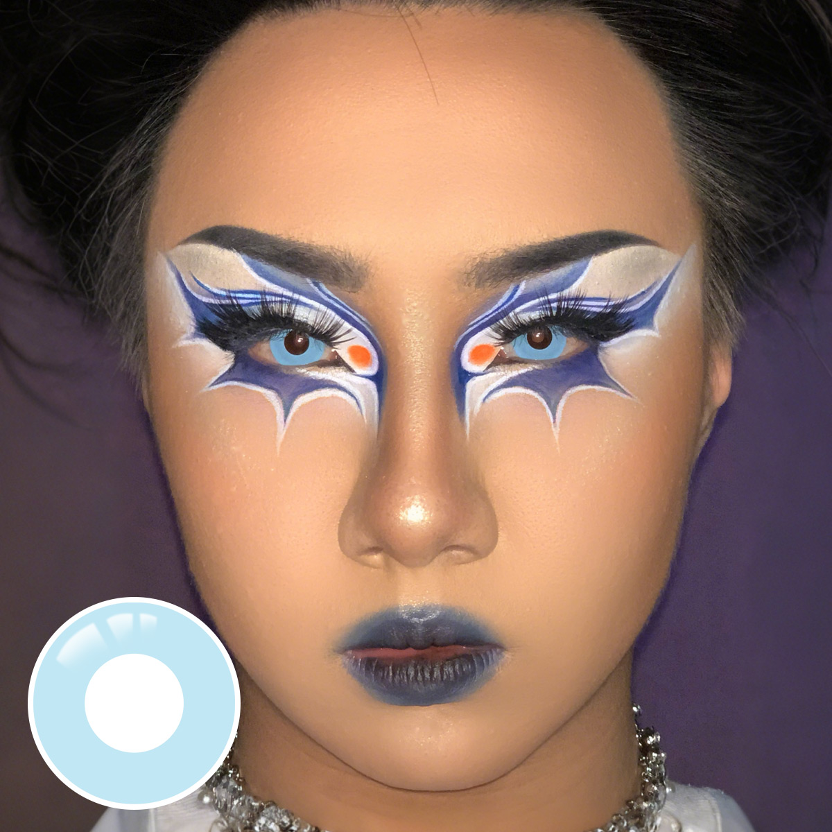 Pure Light Blue Costume Yearly Contact Lenses