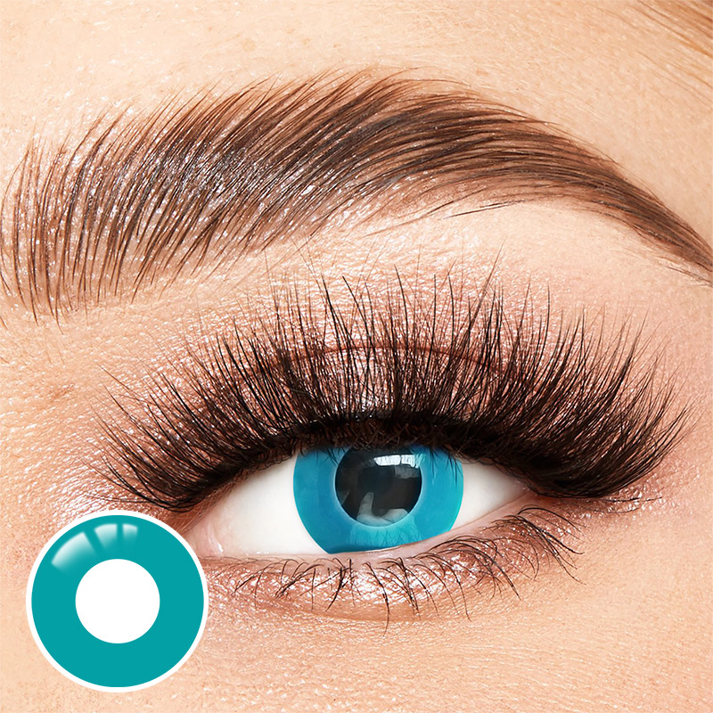 Pure Blue-Green Costume Yearly Contact Lenses