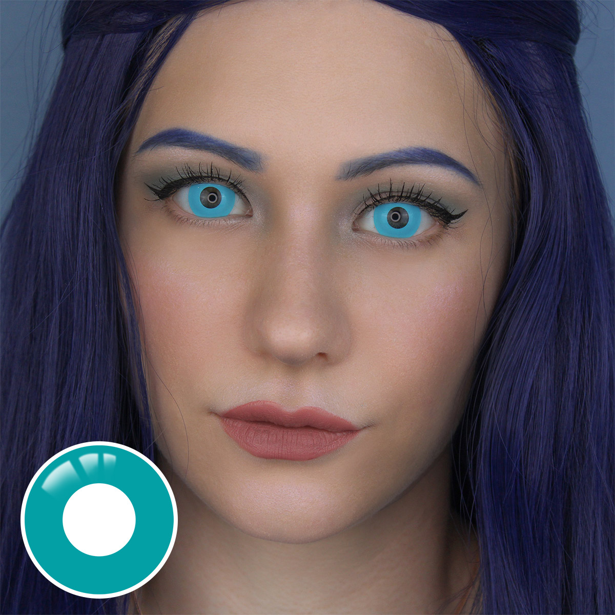 Pure Blue-Green Costume Yearly Contact Lenses