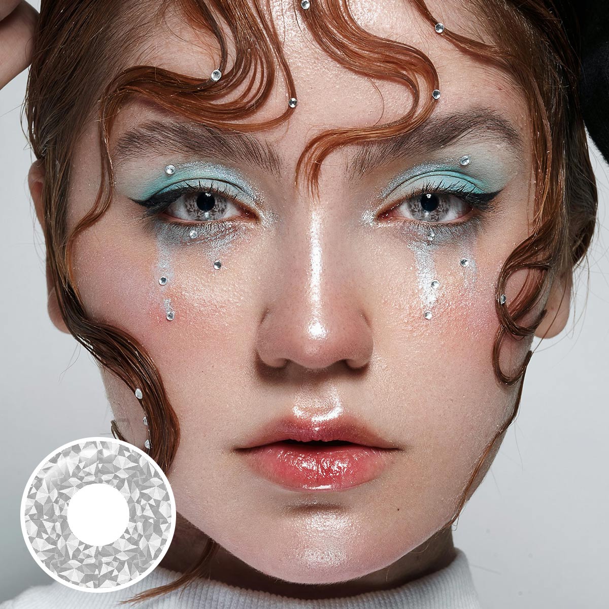 Lighten Gray Costume Yearly Contact Lenses