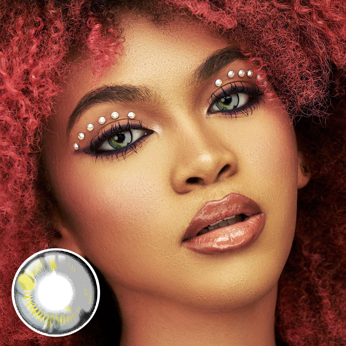 Lunar Earth Gray Costume Yearly Contact Lenses