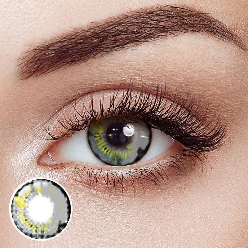 Lunar Earth Gray Costume Yearly Contact Lenses