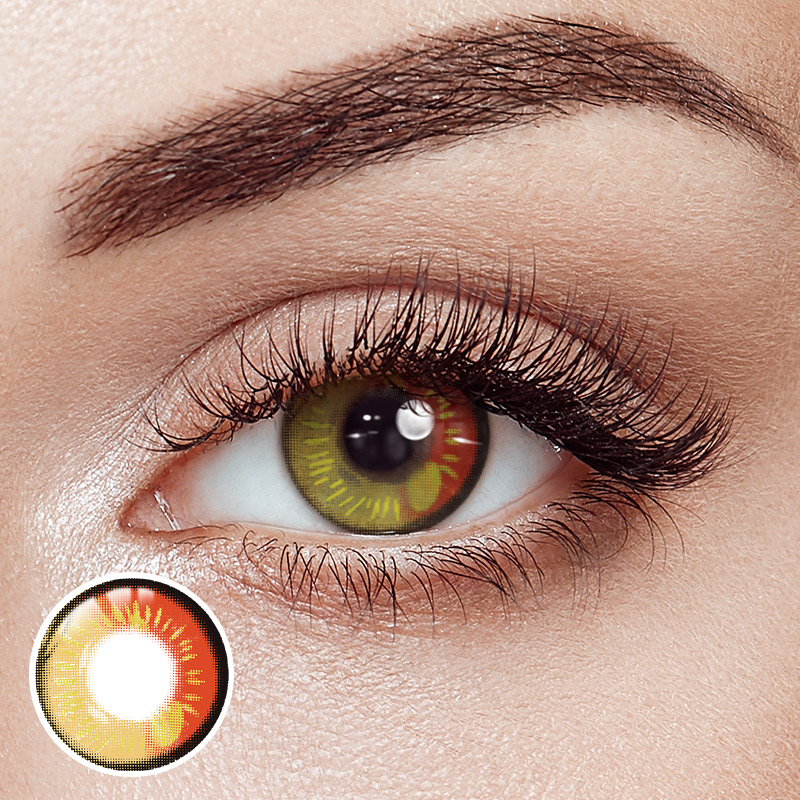 Lunar Earth Red Costume Yearly Contact Lenses