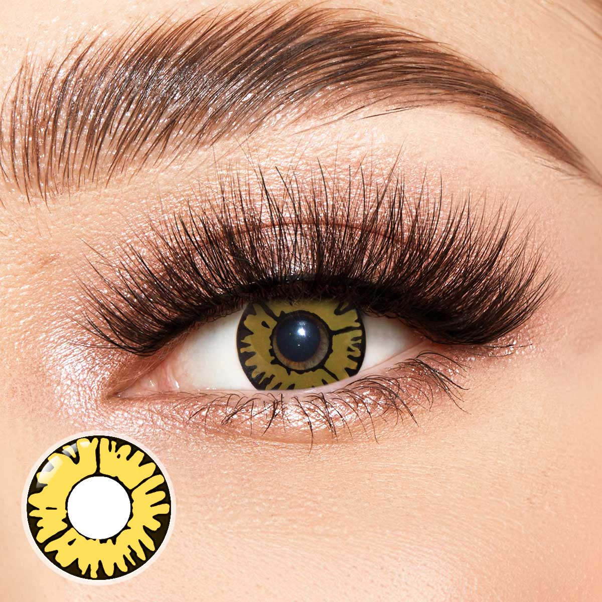 New Moon Yellow Costume Yearly Contact Lenses