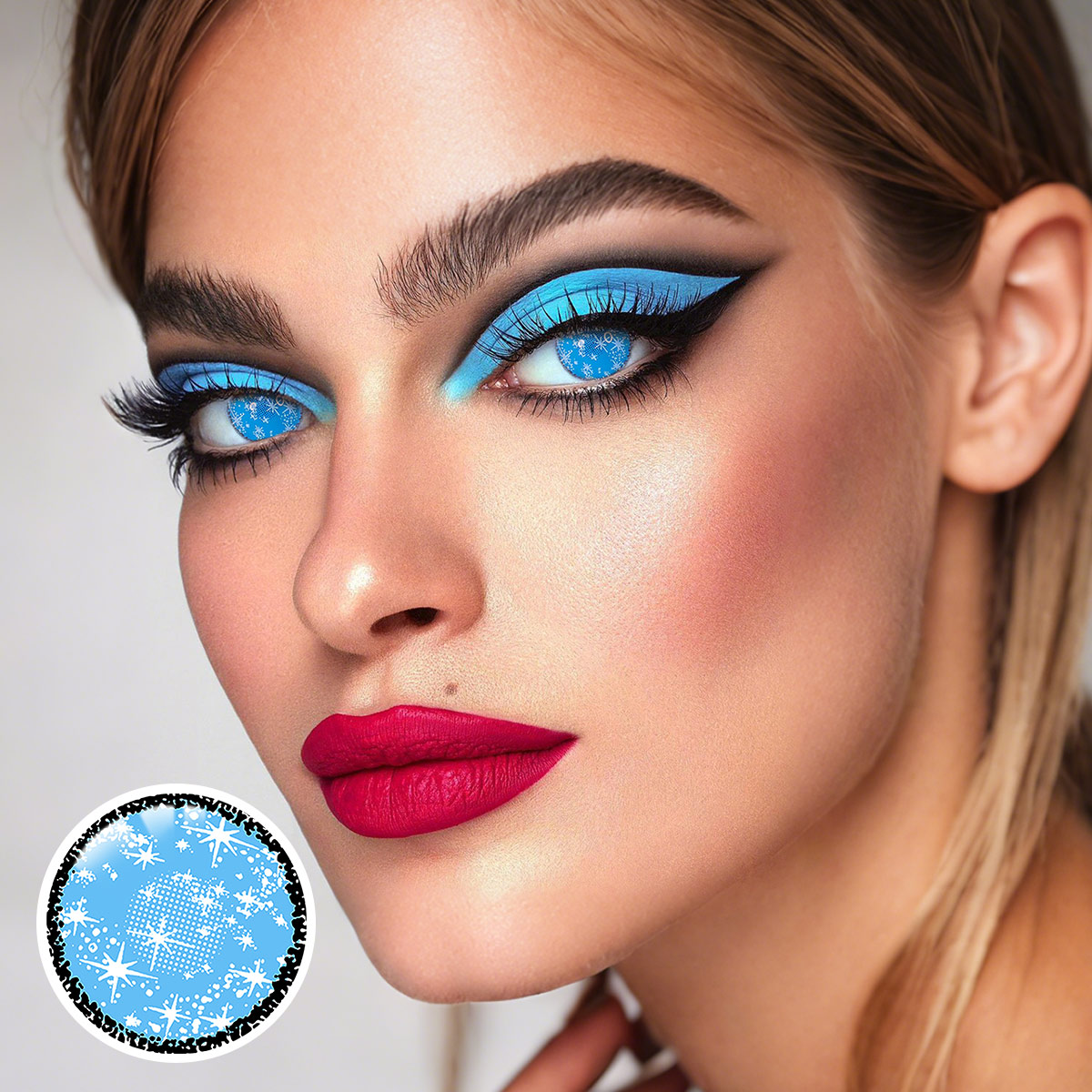 Blind Starry Blue Costume Yearly Contact Lenses