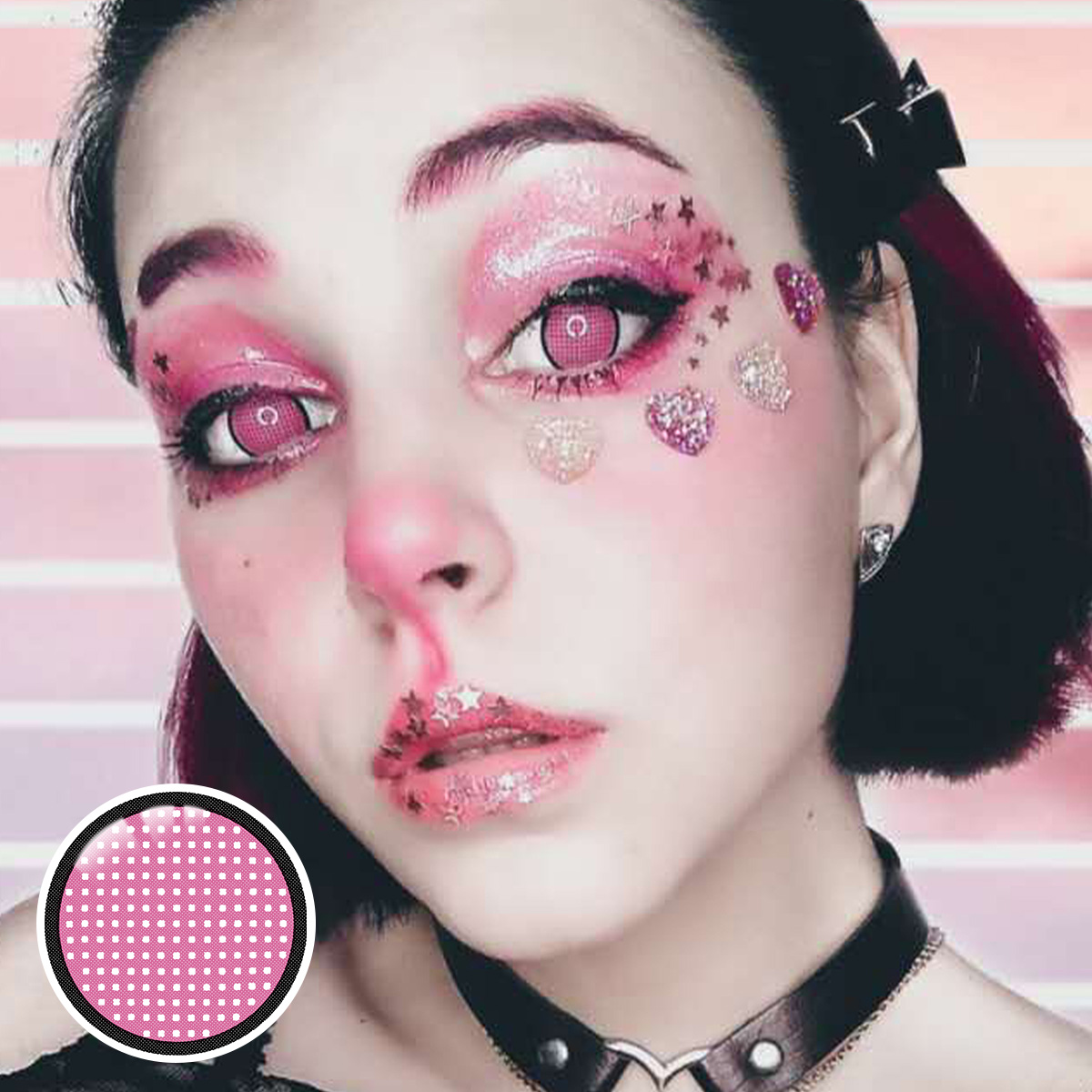 Mesh Purple Costume Yearly Contact Lenses