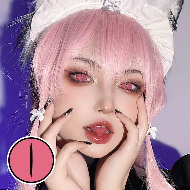 Kamado Nezuko Rose Costume Yearly Contact Lenses