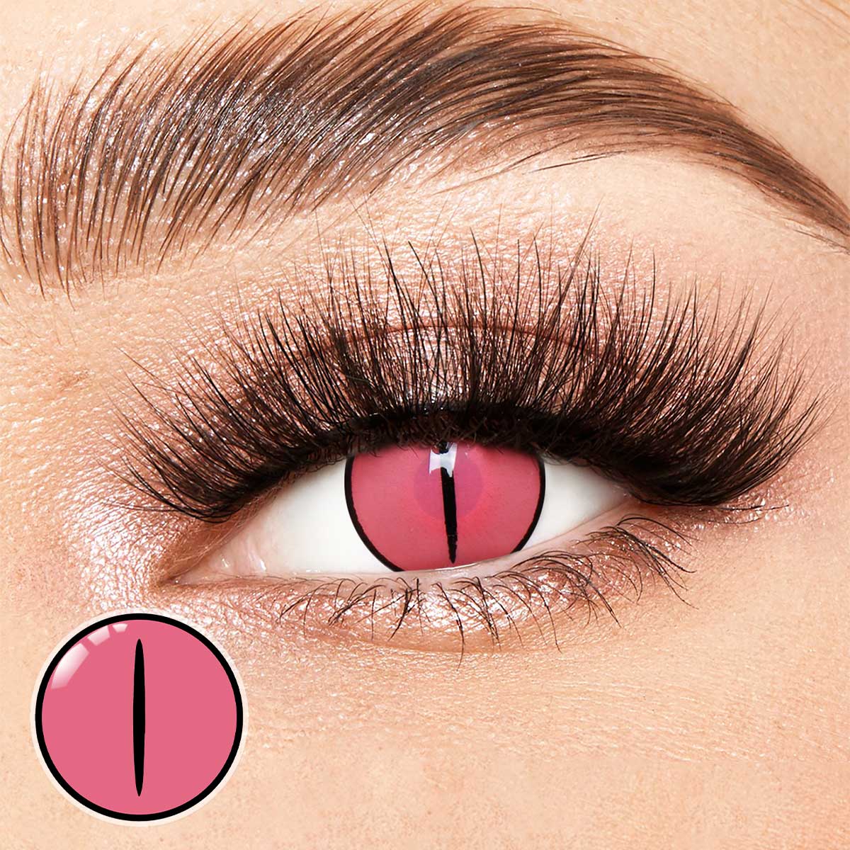 Kamado Nezuko Rose Costume Yearly Contact Lenses