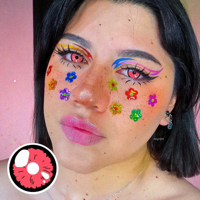 Anime Bling Pink Costume Yearly Contact Lenses