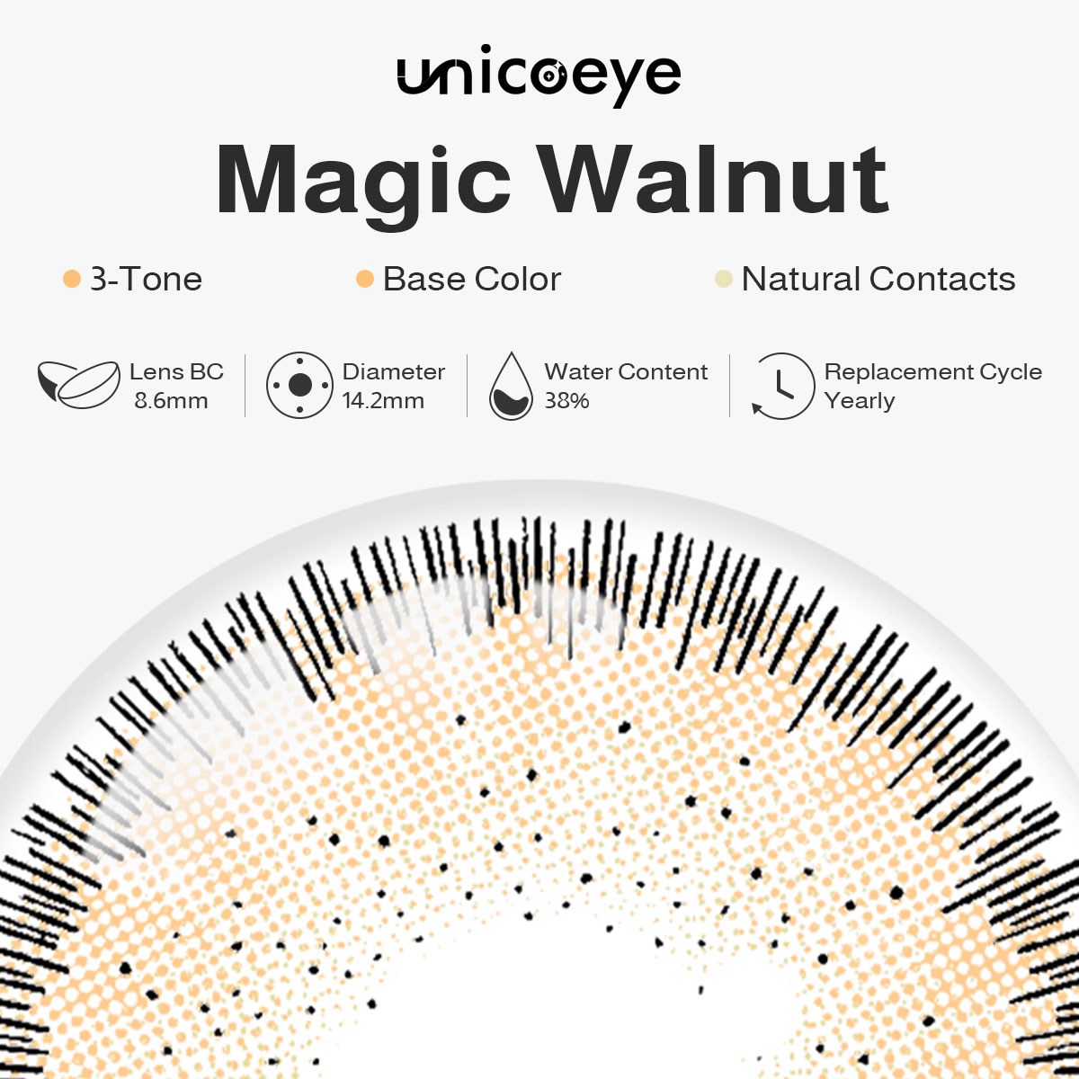 Magic Walnut Yearly Contact Lenses