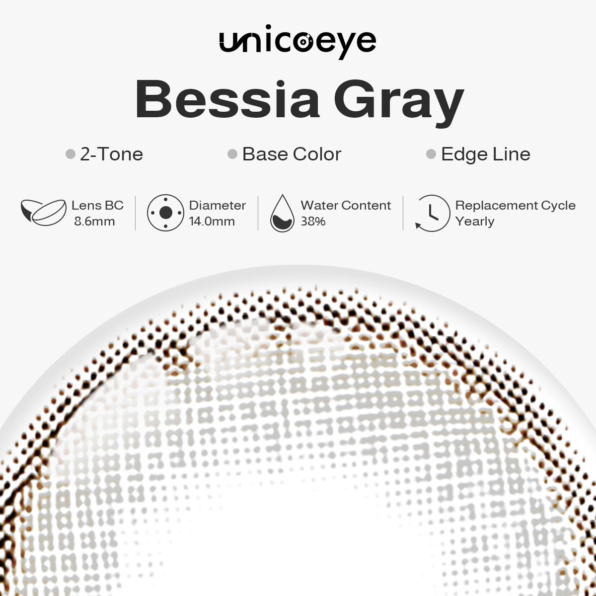 Bessia Gray Yearly Contact Lenses