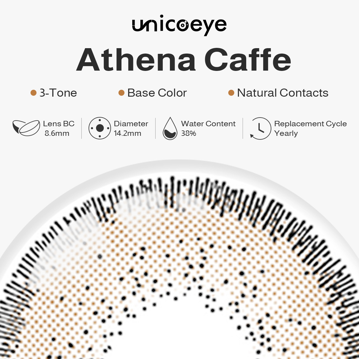 Athena Caffe Yearly Contact Lenses