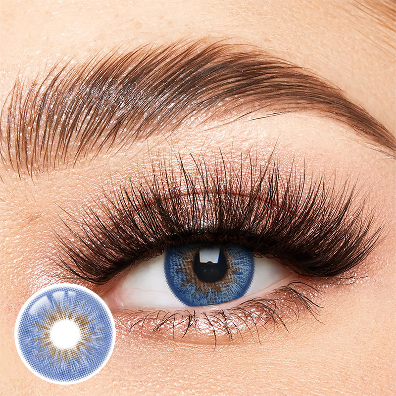 Peacock Blue Yearly Contact Lenses