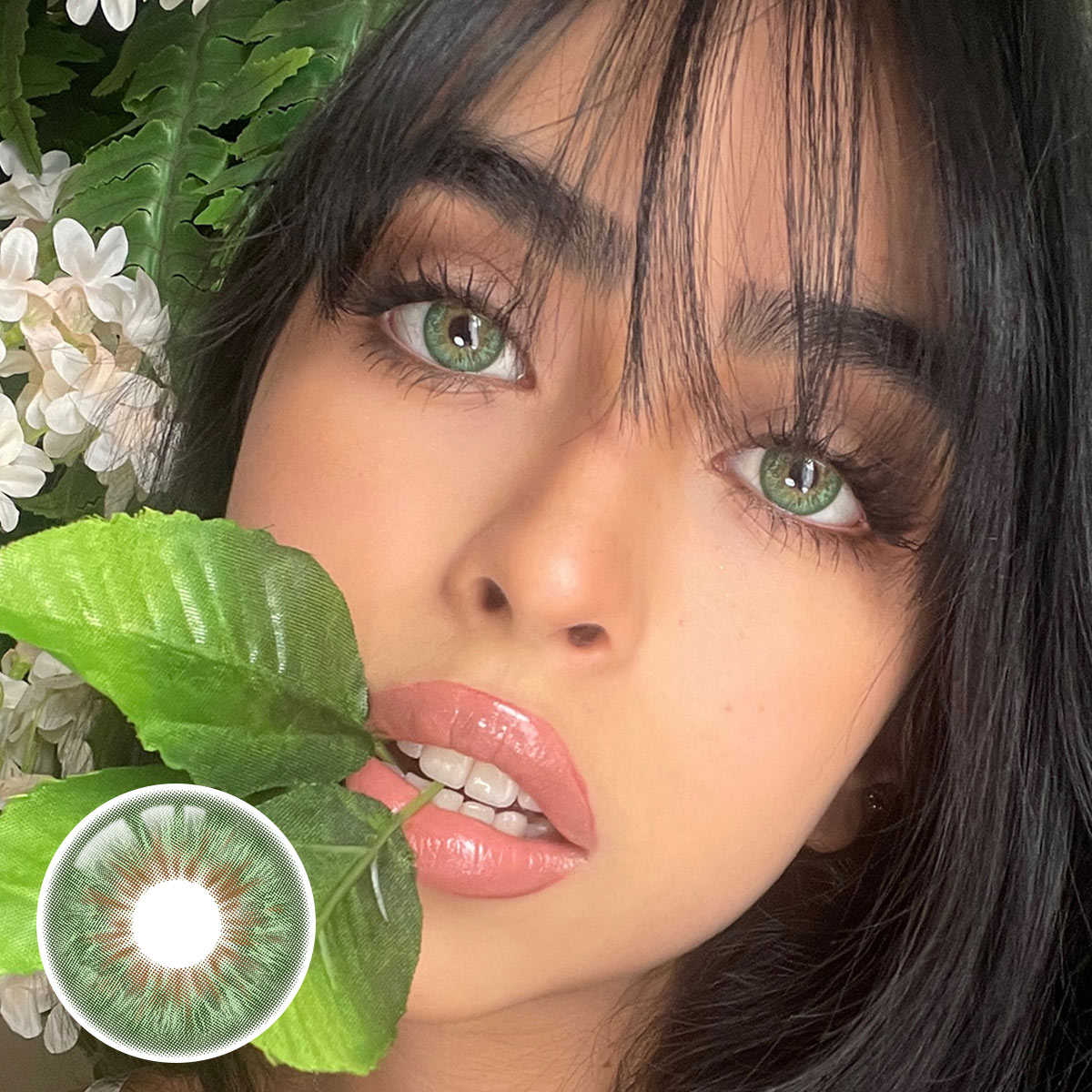 Peacock Green Yearly Contact Lenses