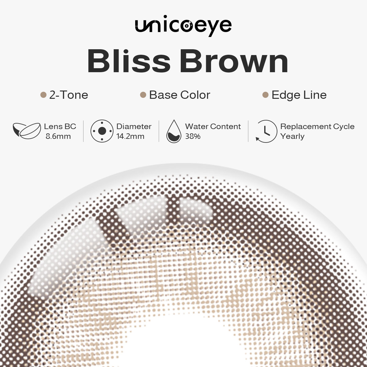 Bliss Brown Yearly Contact Lenses