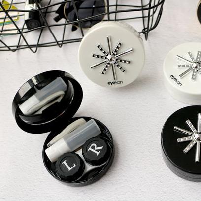 Snowflake Serenity Contact Lenses Case