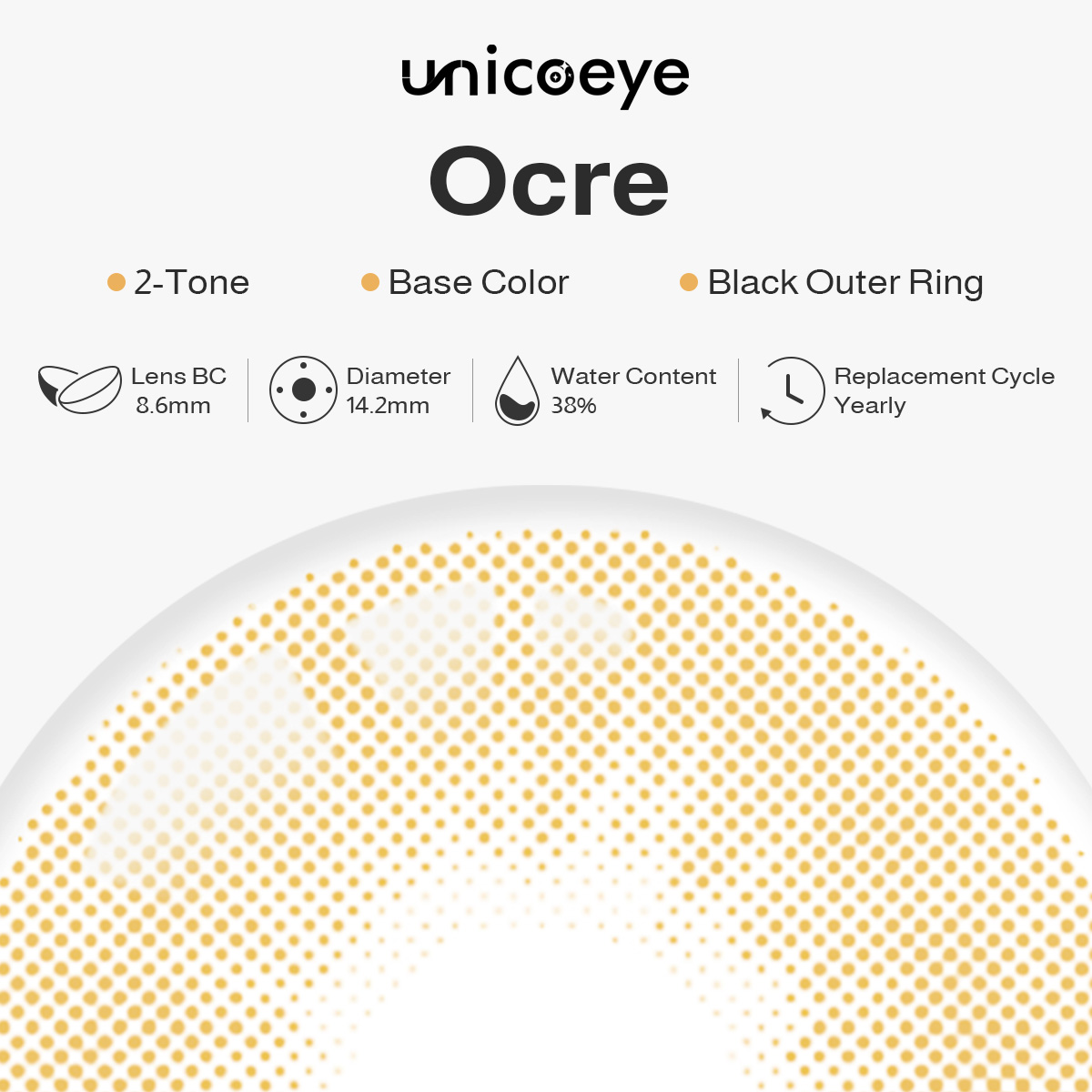 Ocre Yearly Contact Lenses