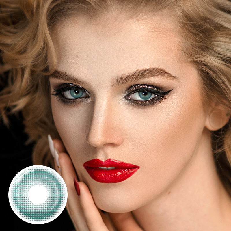 Glasswing Green Yearly Contact Lenses