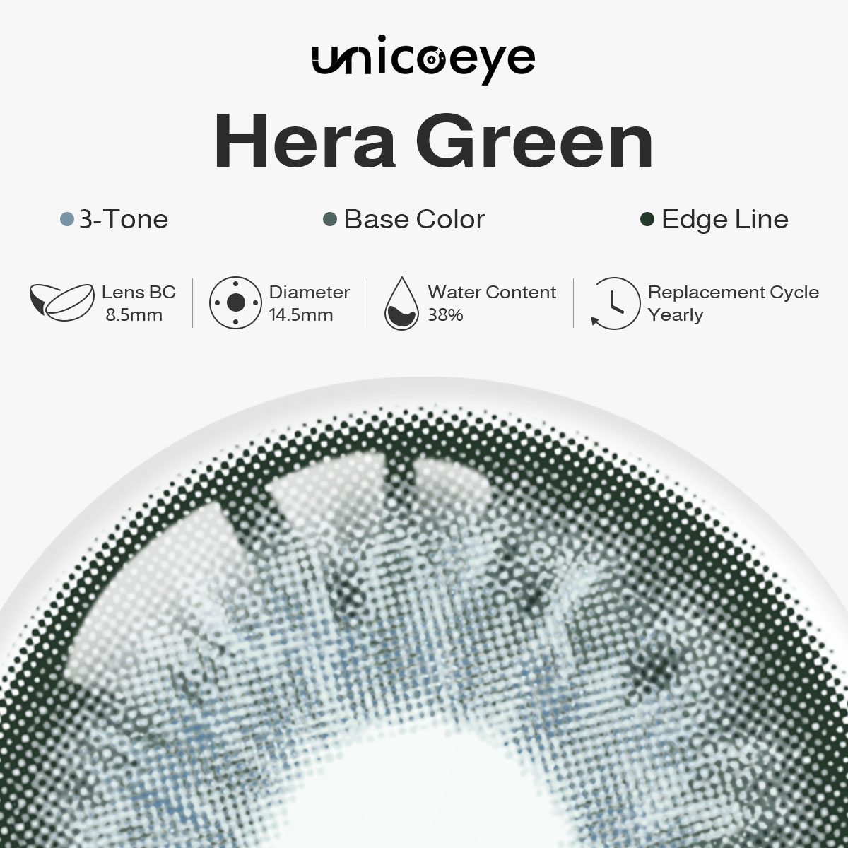 Hera Green Yearly Contact Lenses