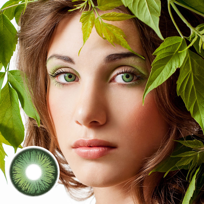 Enchantress Green Yearly Contact Lenses