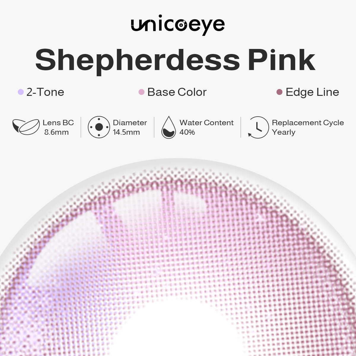 Shepherdess Pink Yearly Contact Lenses