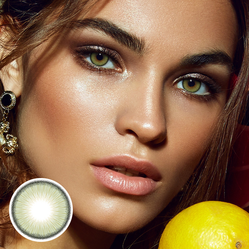 Graperry Green Yearly Contact Lenses