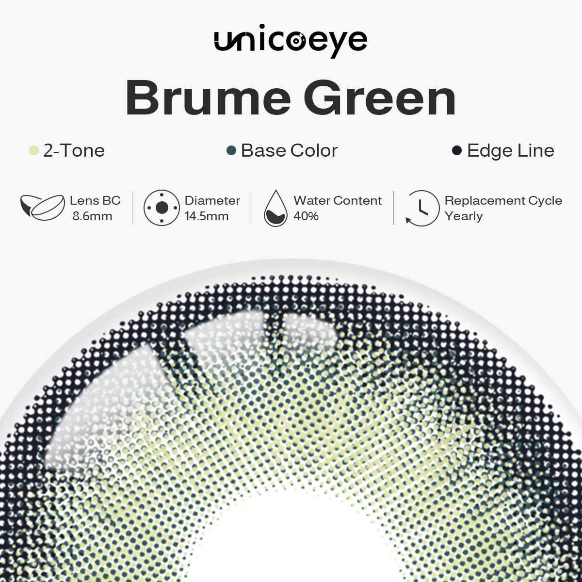 Brume Green Yearly Contact Lenses