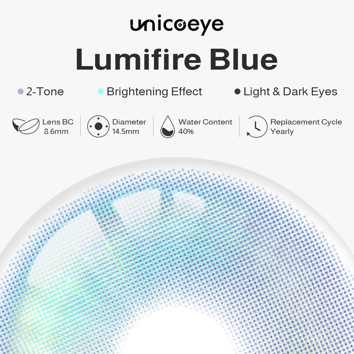 Lumifire Blue Yearly Contact Lenses