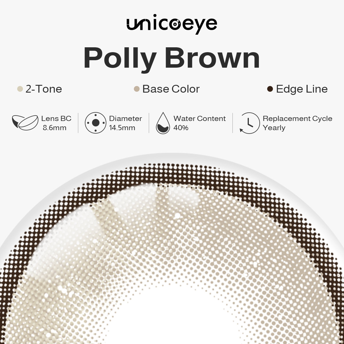 Polly Brown Yearly Contact Lenses